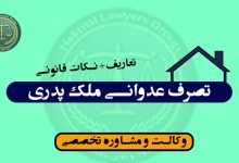 تصرف عدوانی ملک پدری/تعاریف+نکات قانونی