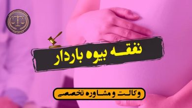 نفقه بیوه باردار/شرایط و قوانین