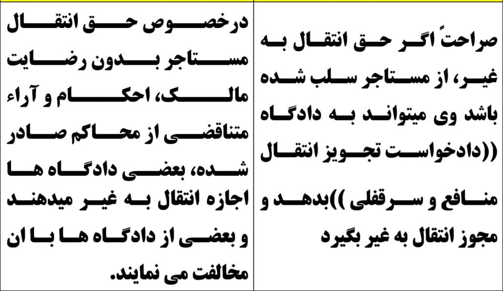 قانون جدید سرقفلی مغازه